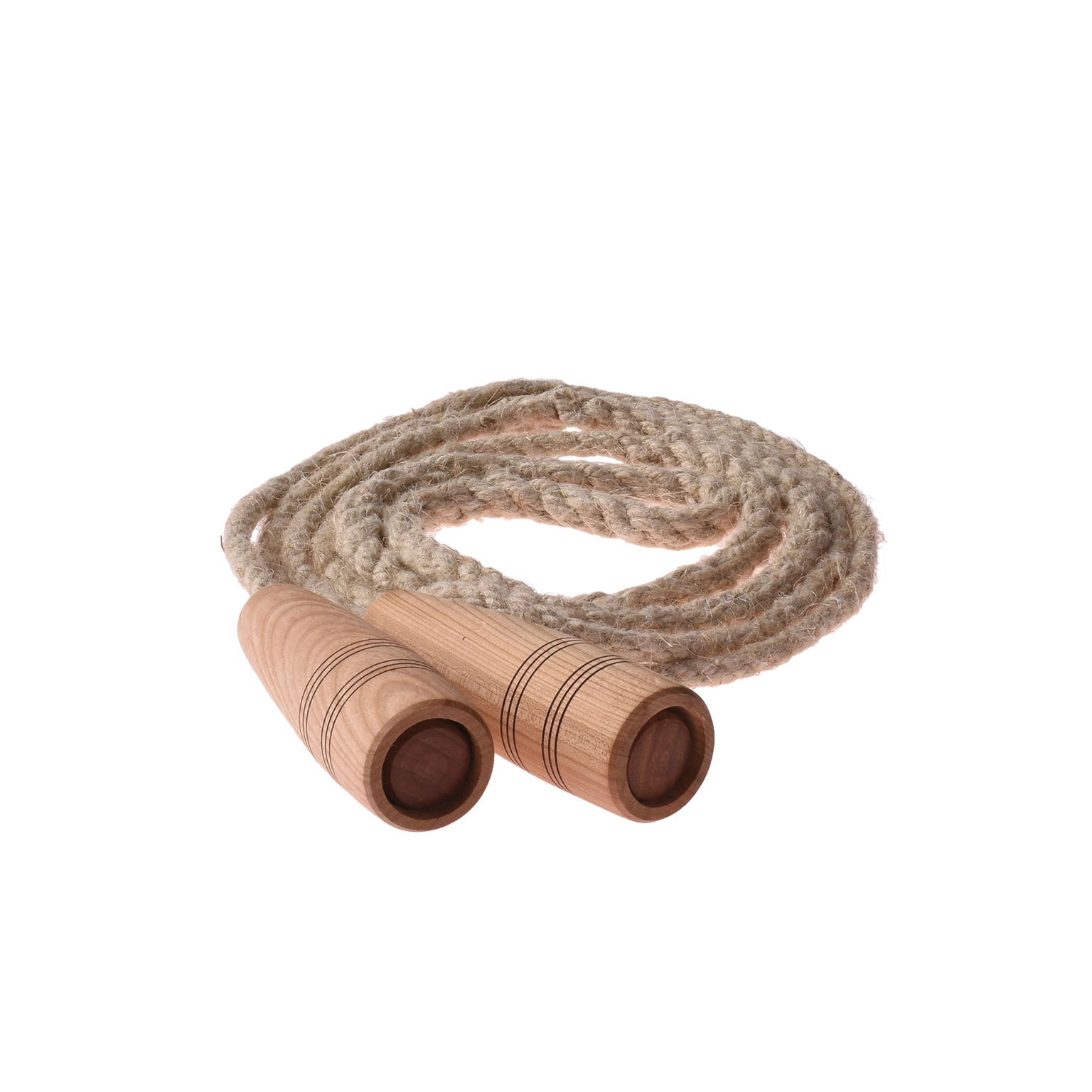Waldviertler, Divers, Spielzeug, Rosa/Lila, Springseil Hanf 2,8 m Drehgriff natur