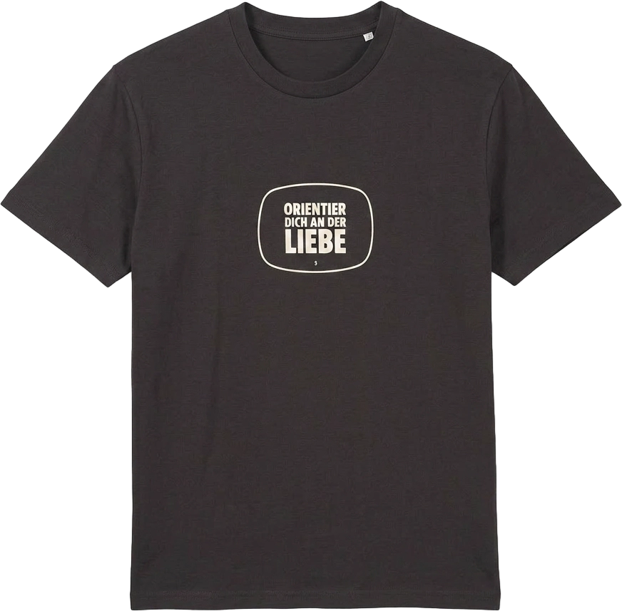 Waldviertler, Divers, Gewand, Schwarz, ORIENTIER DICH AN DER LIEBE Unisex T-Shirt