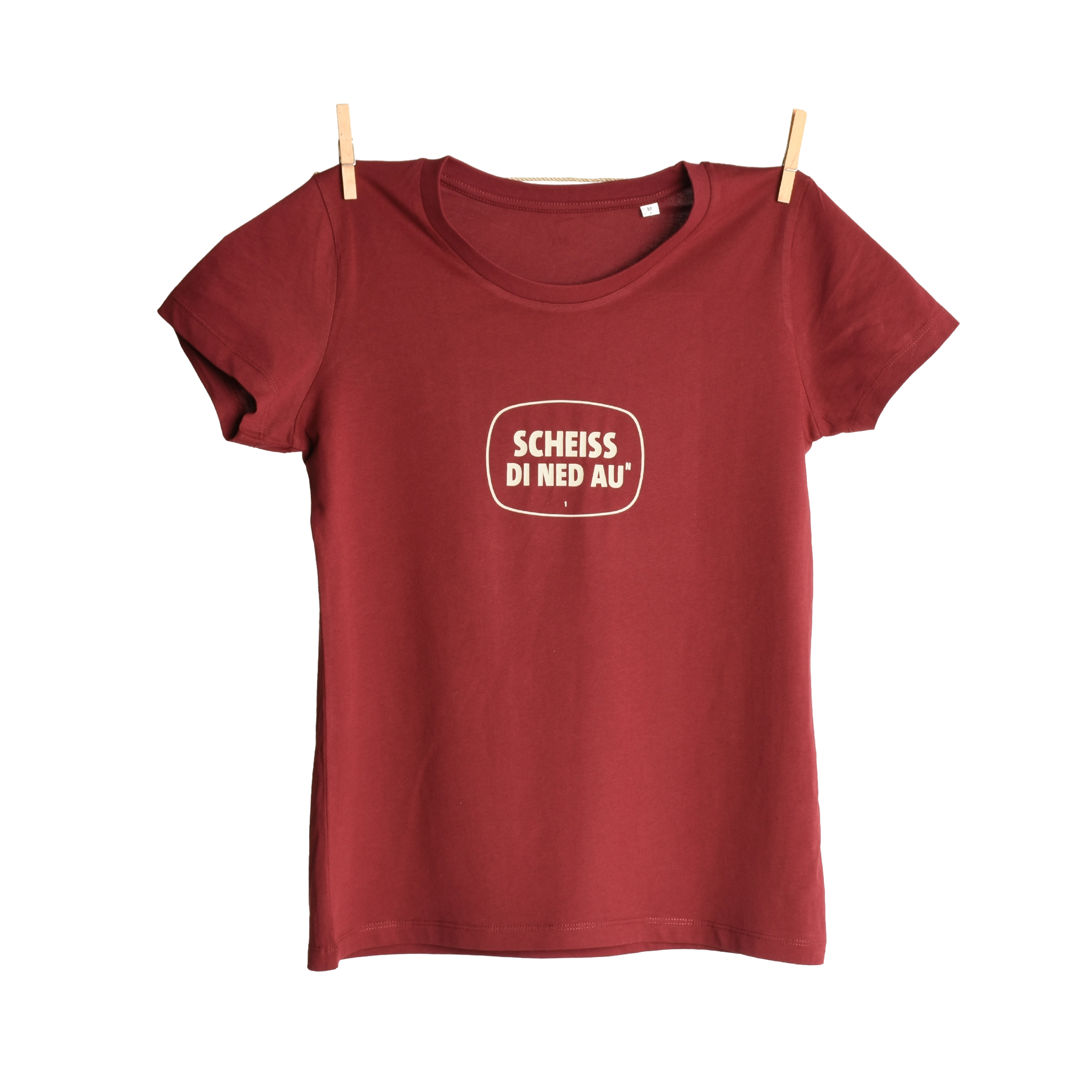 Waldviertler, Gewand, Rot, SCHEISS DI NED AU Damen T-Shirt