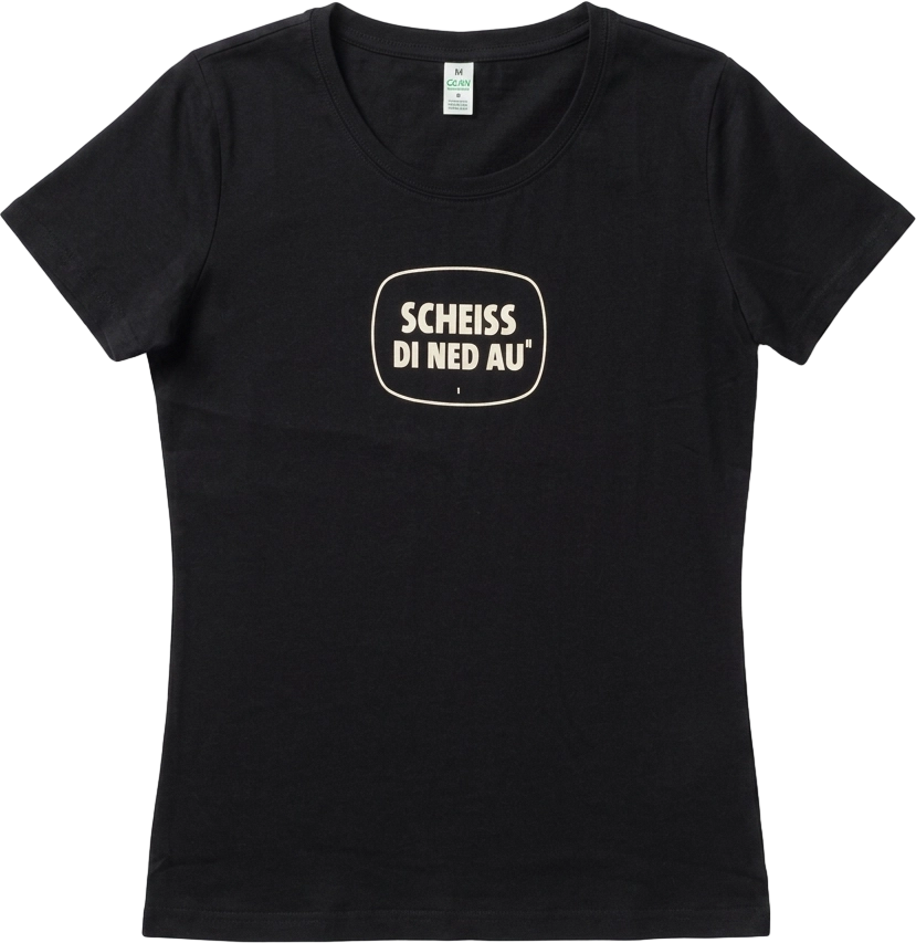 Waldviertler, Divers, Gewand, Schwarz, SCHEISS DI NED AU Unisex T-Shirt