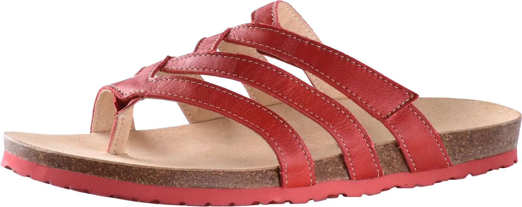 Waldviertler, Damenschuhe, Sandalen, Schuhe, Schuhe mit Klettverschluss, Sommerschuhe, Rot, Air Line