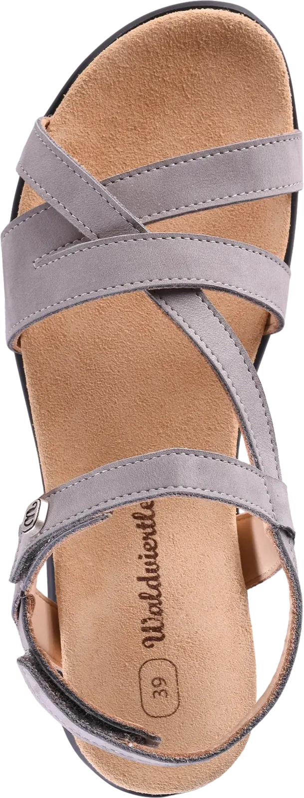 Waldviertler, Damenschuhe, Sandalen, Schuhe, Schuhe mit Klettverschluss, Sommerschuhe, Grau, Falter