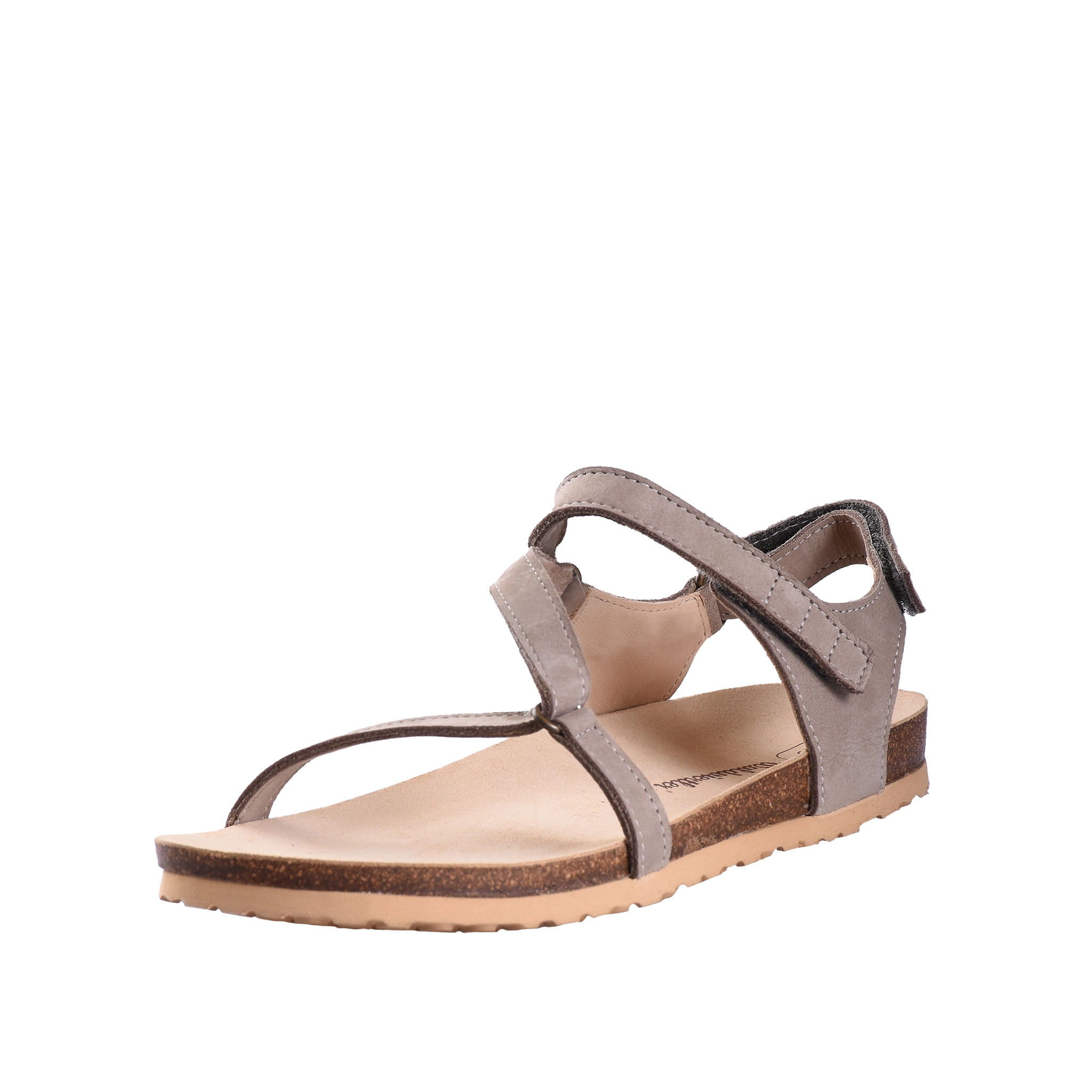 Waldviertler, Damenschuhe, Sandalen, Schuhe, Schuhe mit Klettverschluss, Sommerschuhe, Grau, Frau Neuner