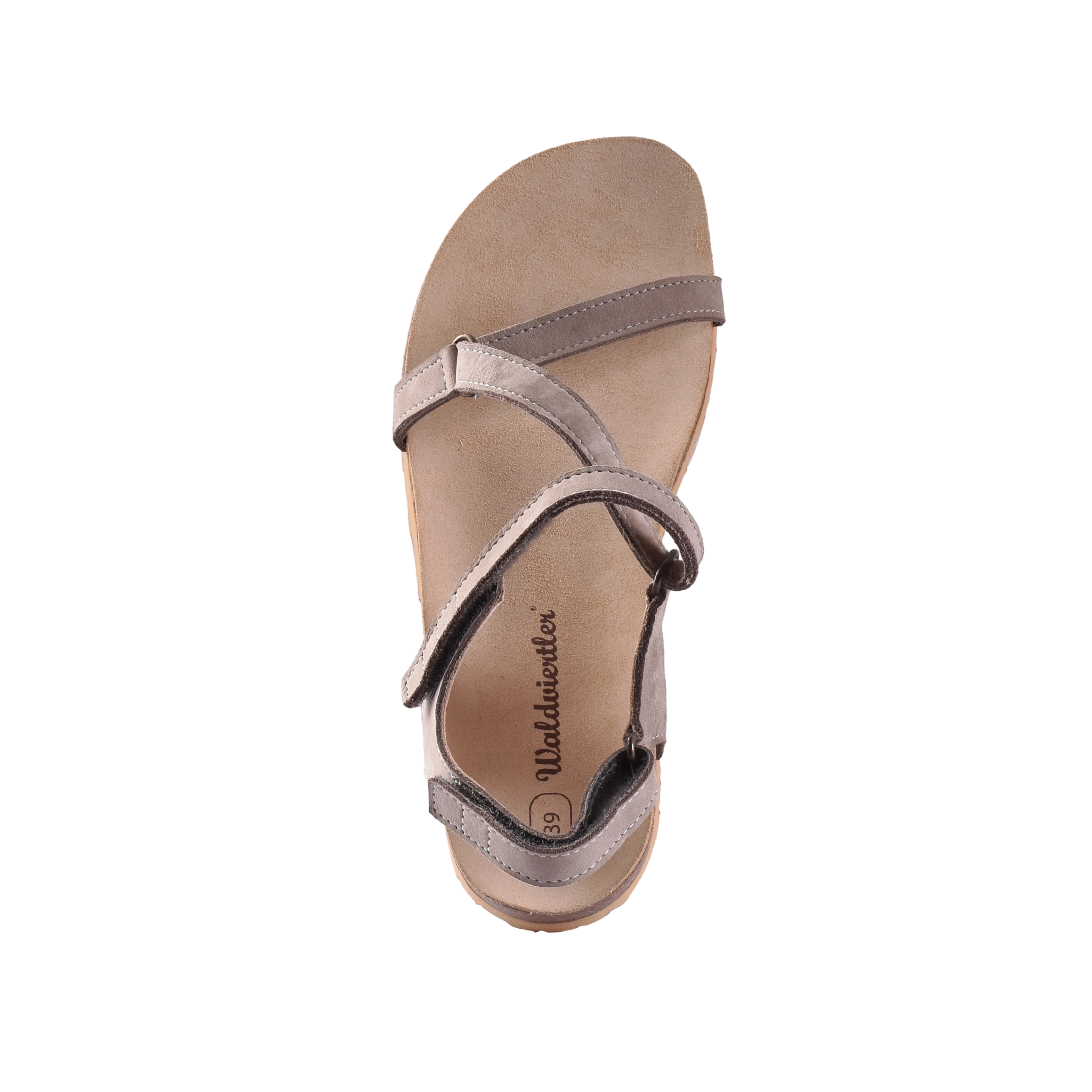 Waldviertler, Damenschuhe, Sandalen, Schuhe, Schuhe mit Klettverschluss, Sommerschuhe, Grau, Frau Neuner