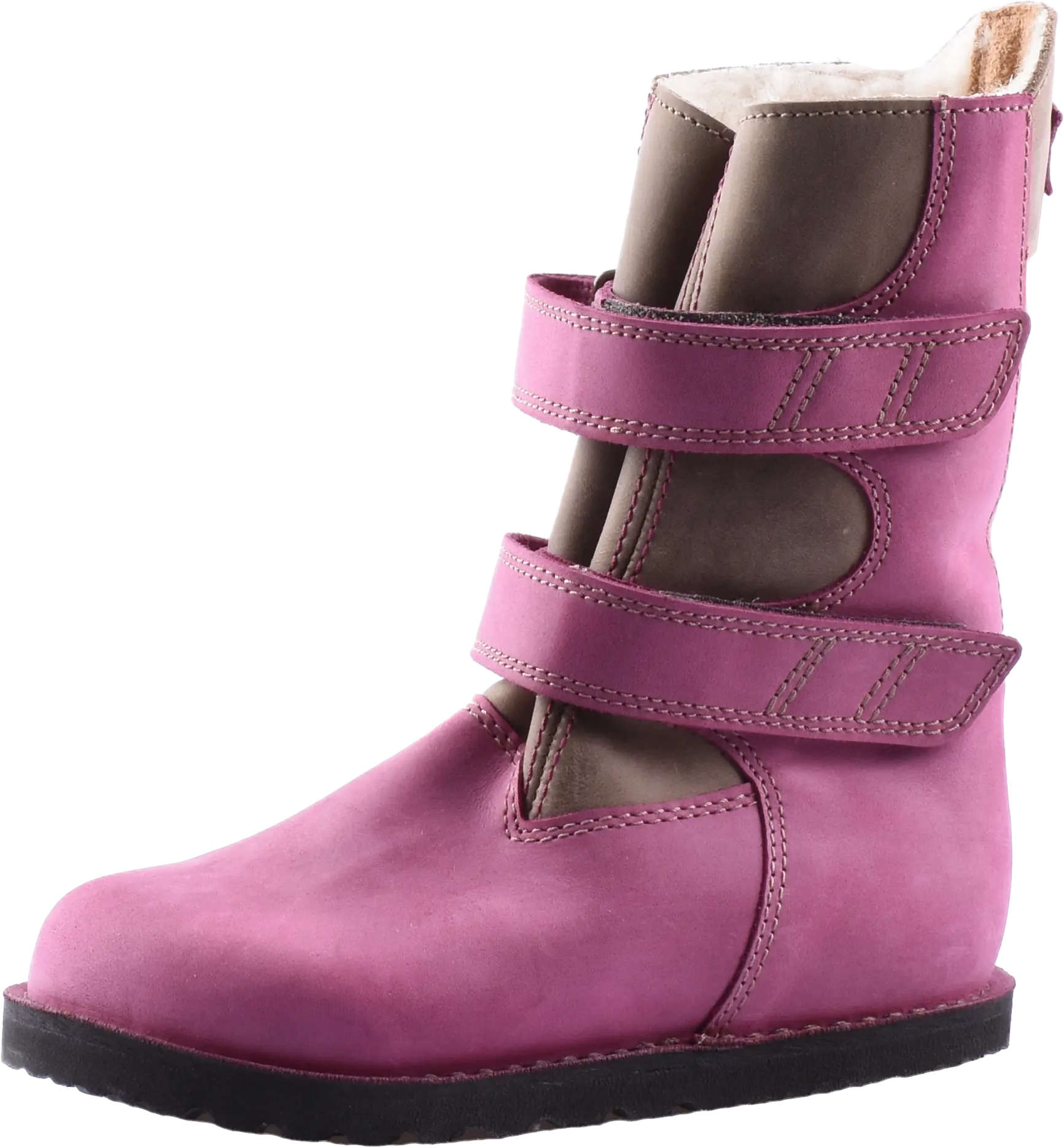 Waldviertler, Geh Gu Ti Gut 24-35, Kinderschuhe, Schuhe, Schuhe mit Klettverschluss, Stiefel-Boots, Winterschuhe, Rosa/Lila, GGG Art 10