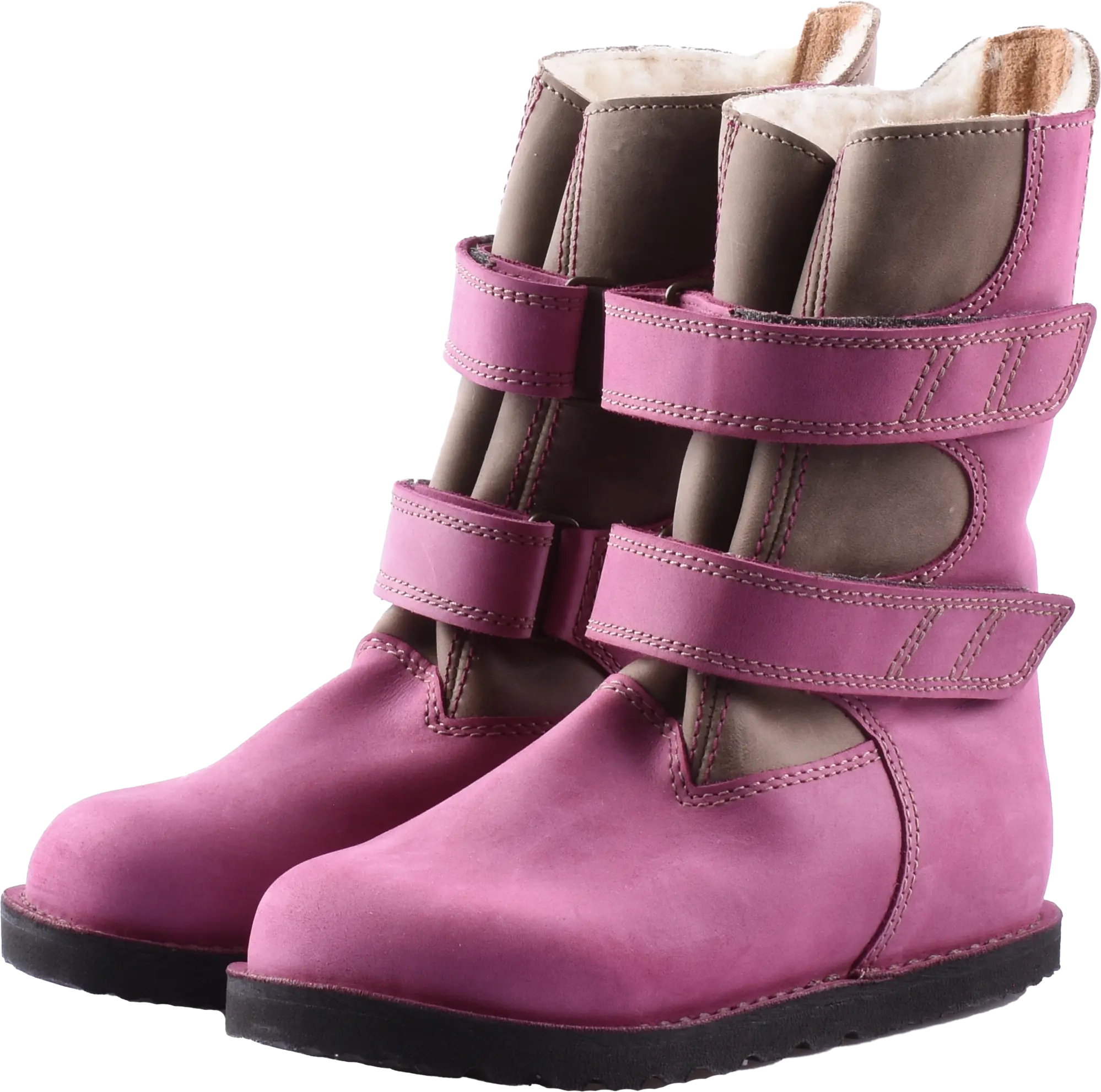 Waldviertler, Geh Gu Ti Gut 24-35, Kinderschuhe, Schuhe, Schuhe mit Klettverschluss, Stiefel-Boots, Winterschuhe, Rosa/Lila, GGG Art 10