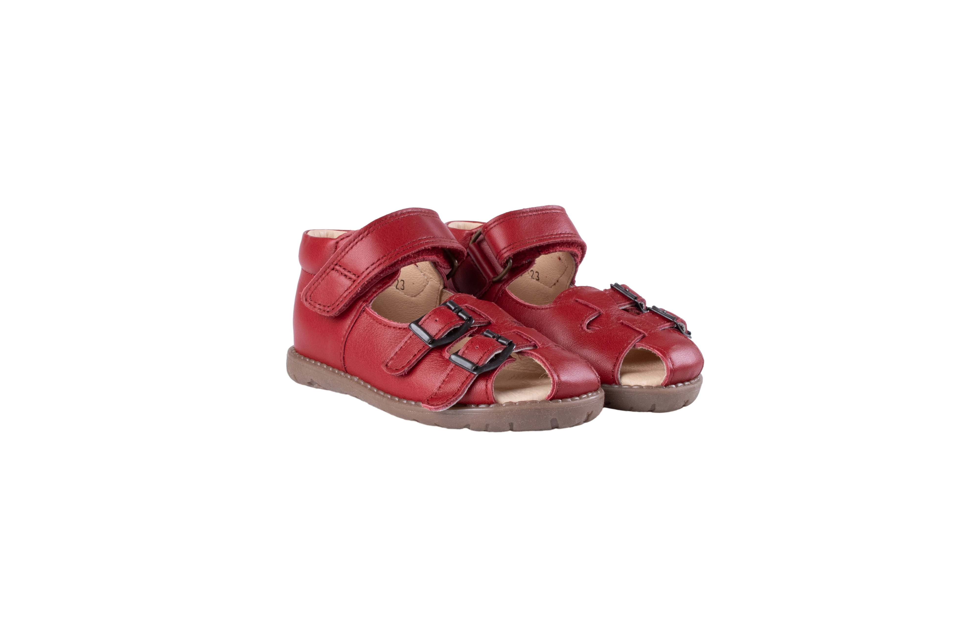 Waldviertler, Geh Ninjo 19-26, Lauflernschuhe, Sandalen, Sommerschuhe, Rot, GN Sandale