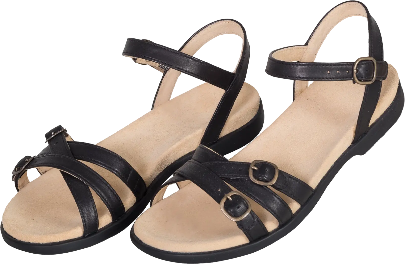 Waldviertler, Sandalen, Schuhe, Sommerschuhe, Schwarz, Papallona