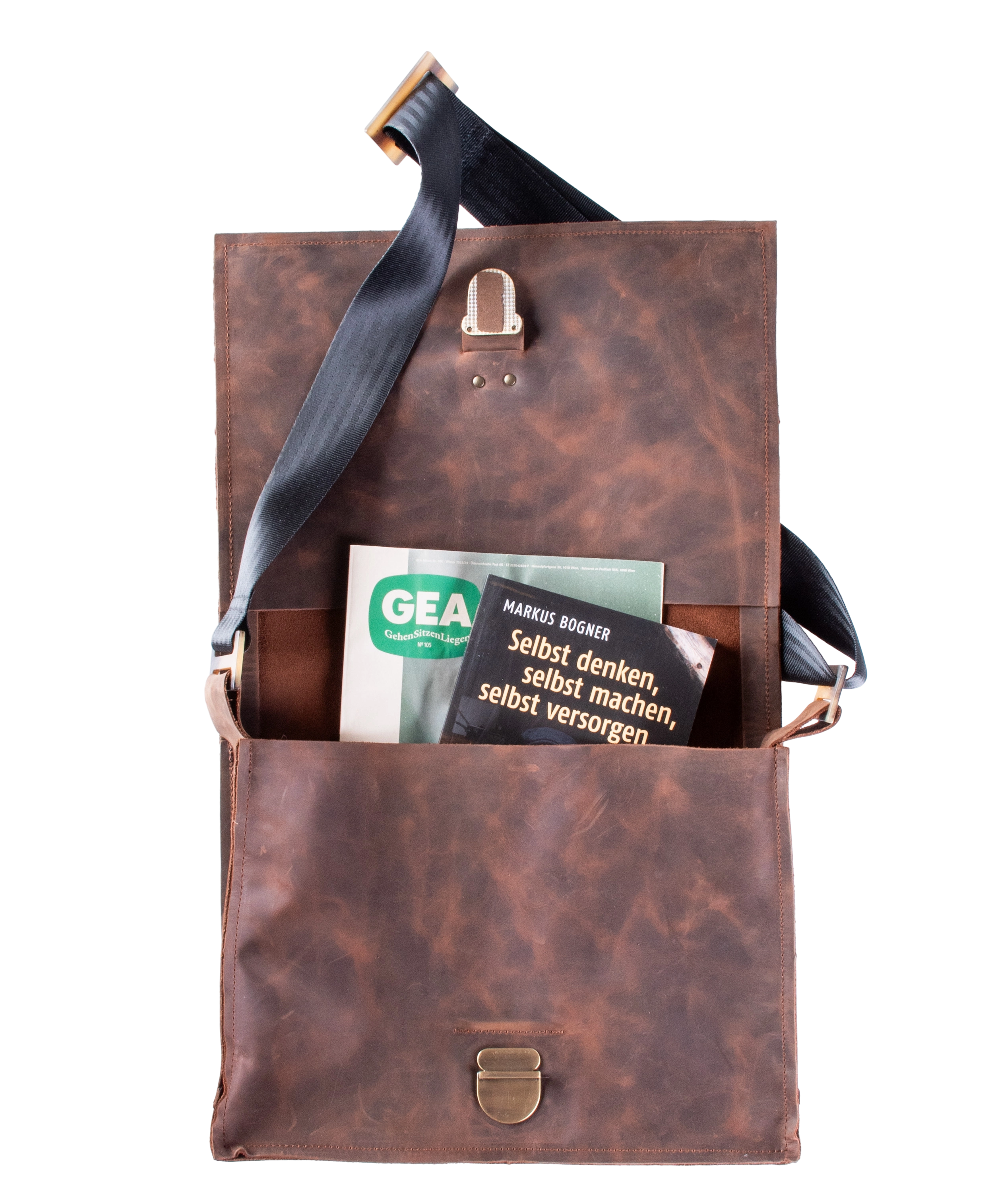 Waldviertler, Handtaschen, Taschen, Braun, Flex klein mit Schnalle