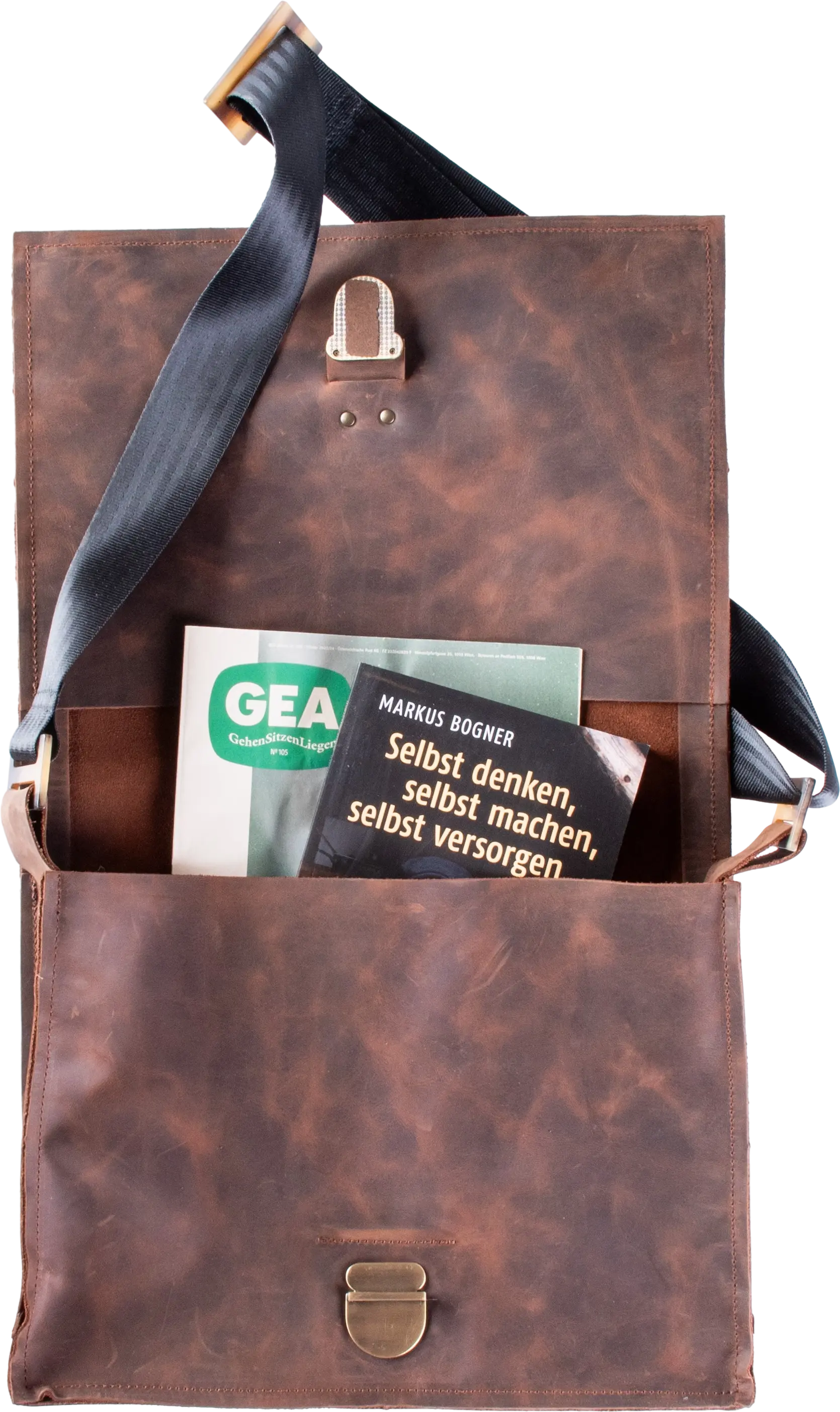 Waldviertler, Handtaschen, Taschen, Braun, Flex klein mit Schnalle