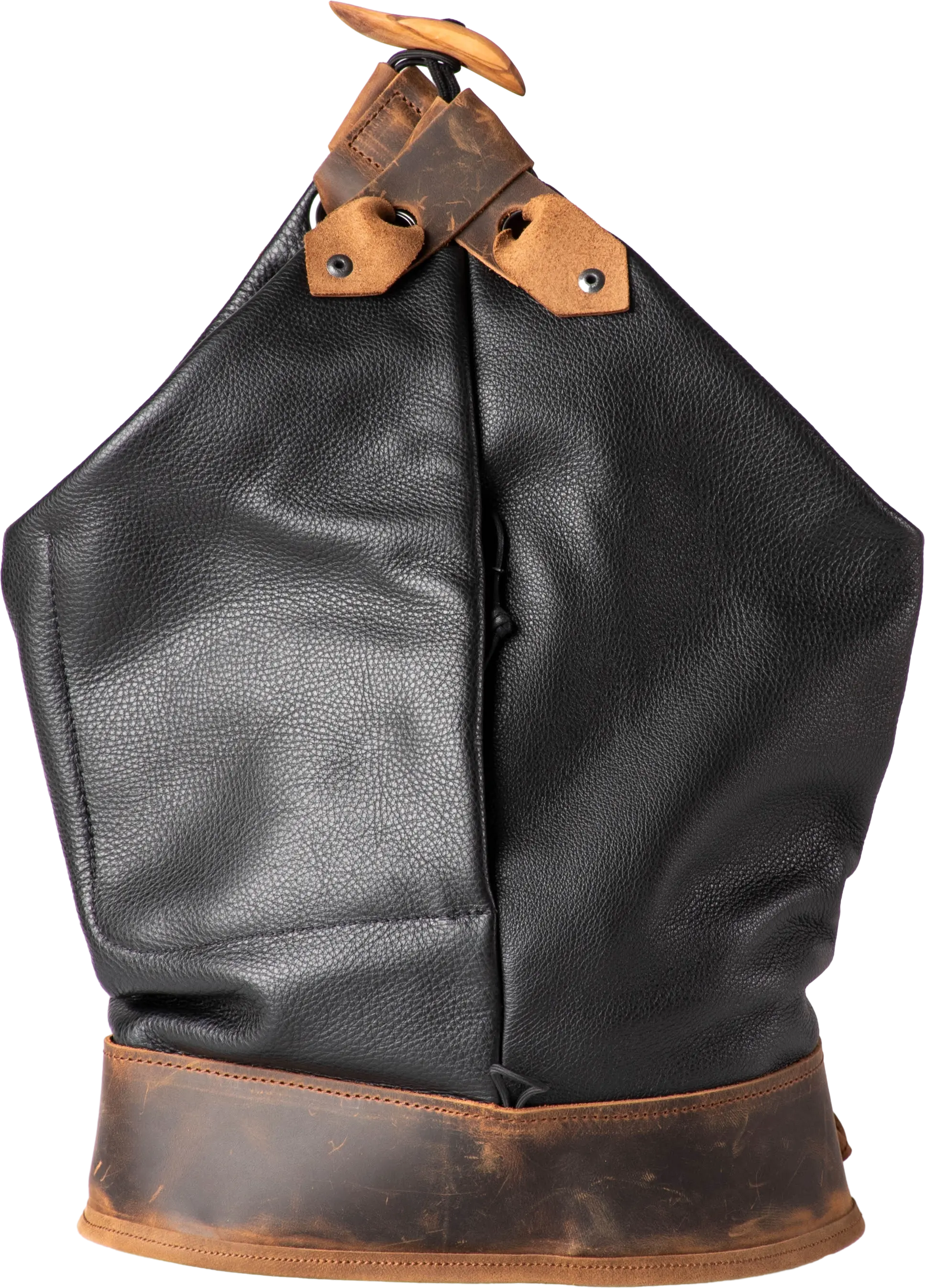Waldviertler, Rucksäcke, Taschen, Schwarz, Seebag Leder Piccolo