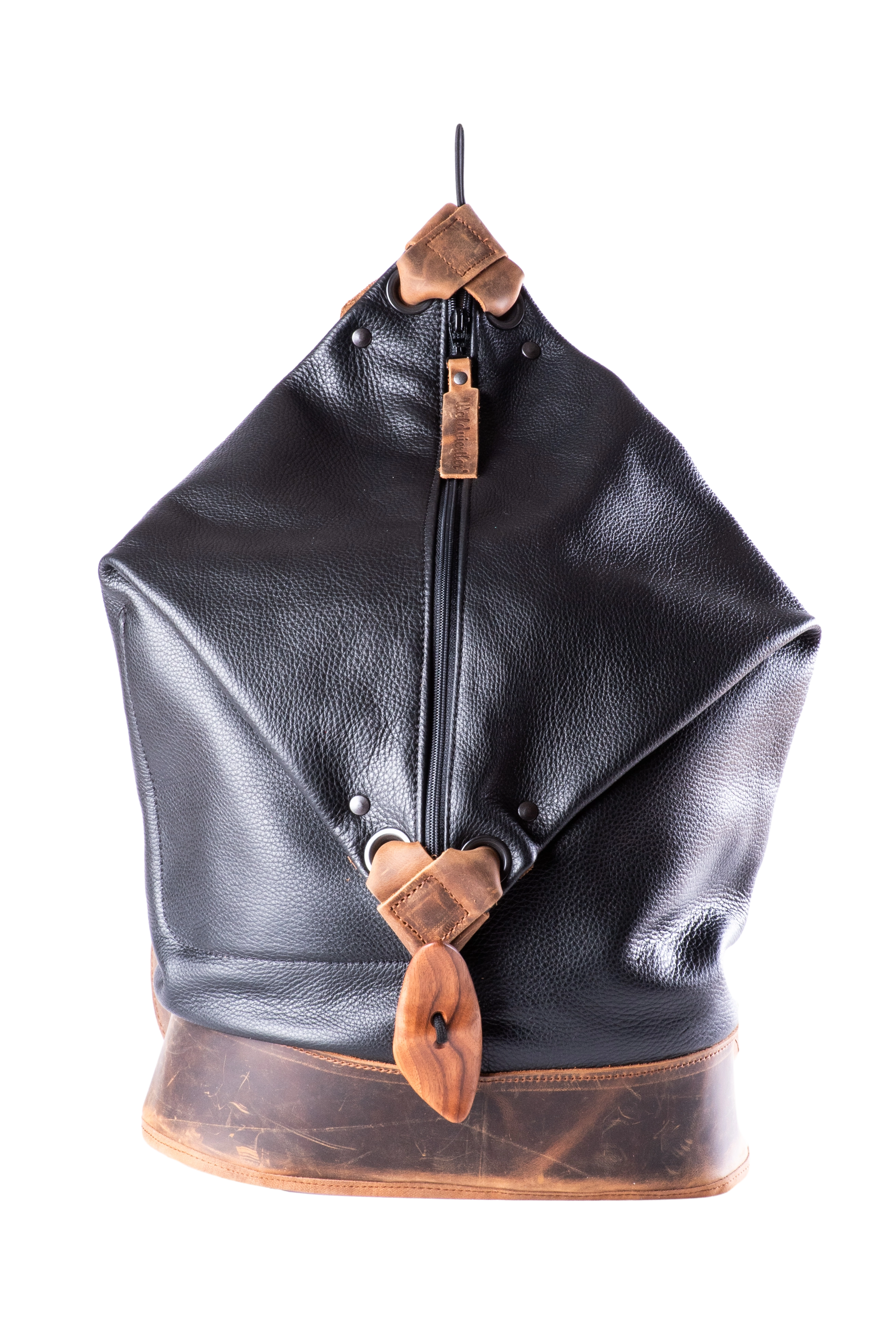 Waldviertler, Rucksäcke, Taschen, Schwarz, Seebag Leder